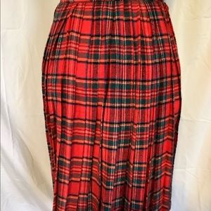 Pleated J C Penny Plaid Skirt🎄Christmas Sale🎁